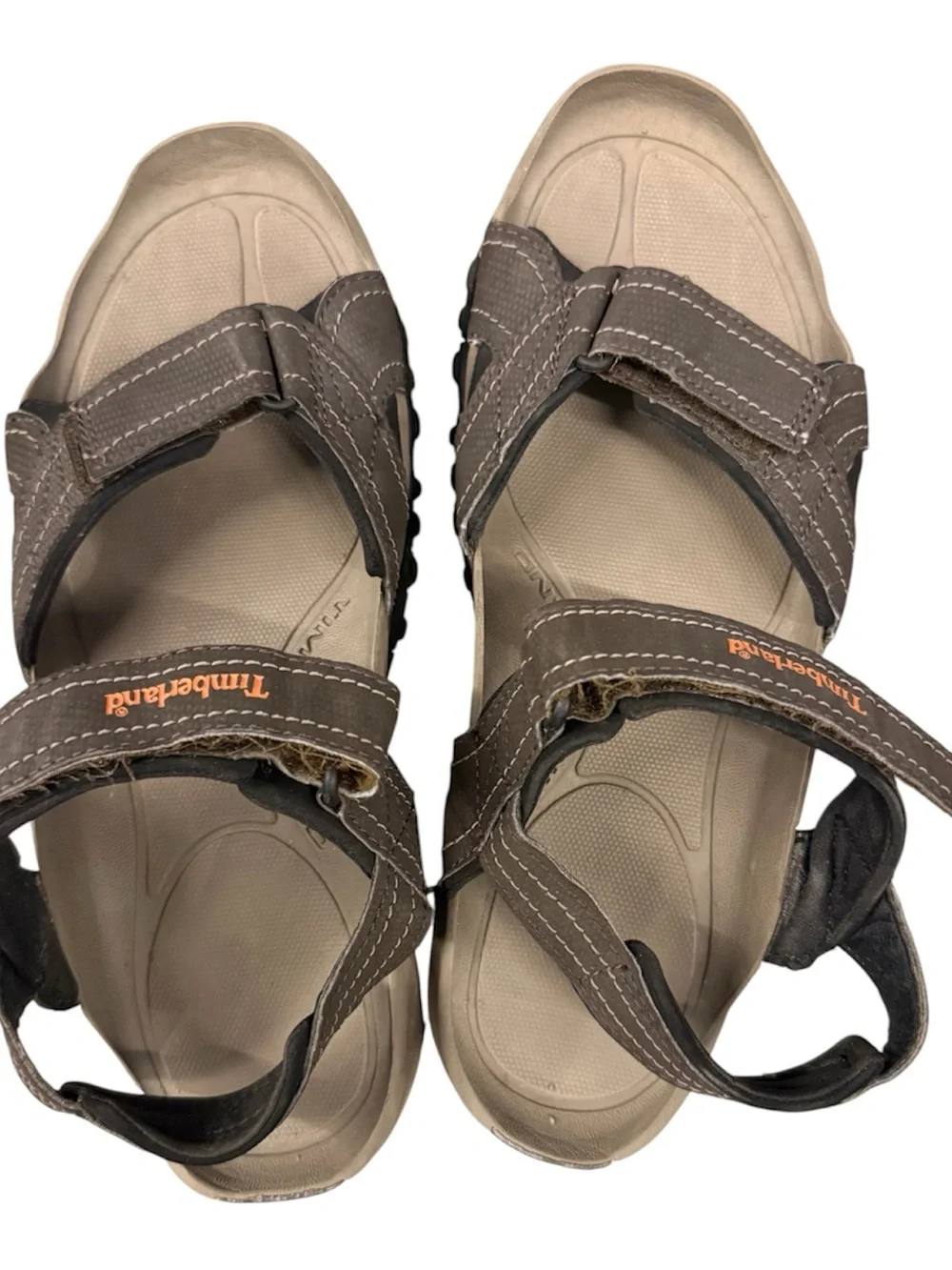 TIMBERLAND Mens Brown Double Strap Outdoors Hiking BSFP Sandals Size 10